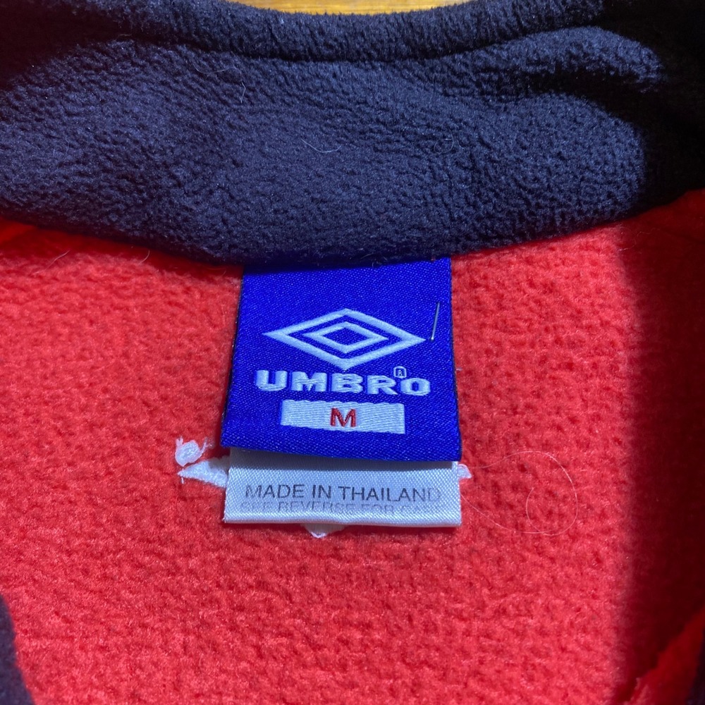 Umbro Manchester United Premier League Mens Fleece Quarter Zip Pullover Medium - Picture 3 of 8